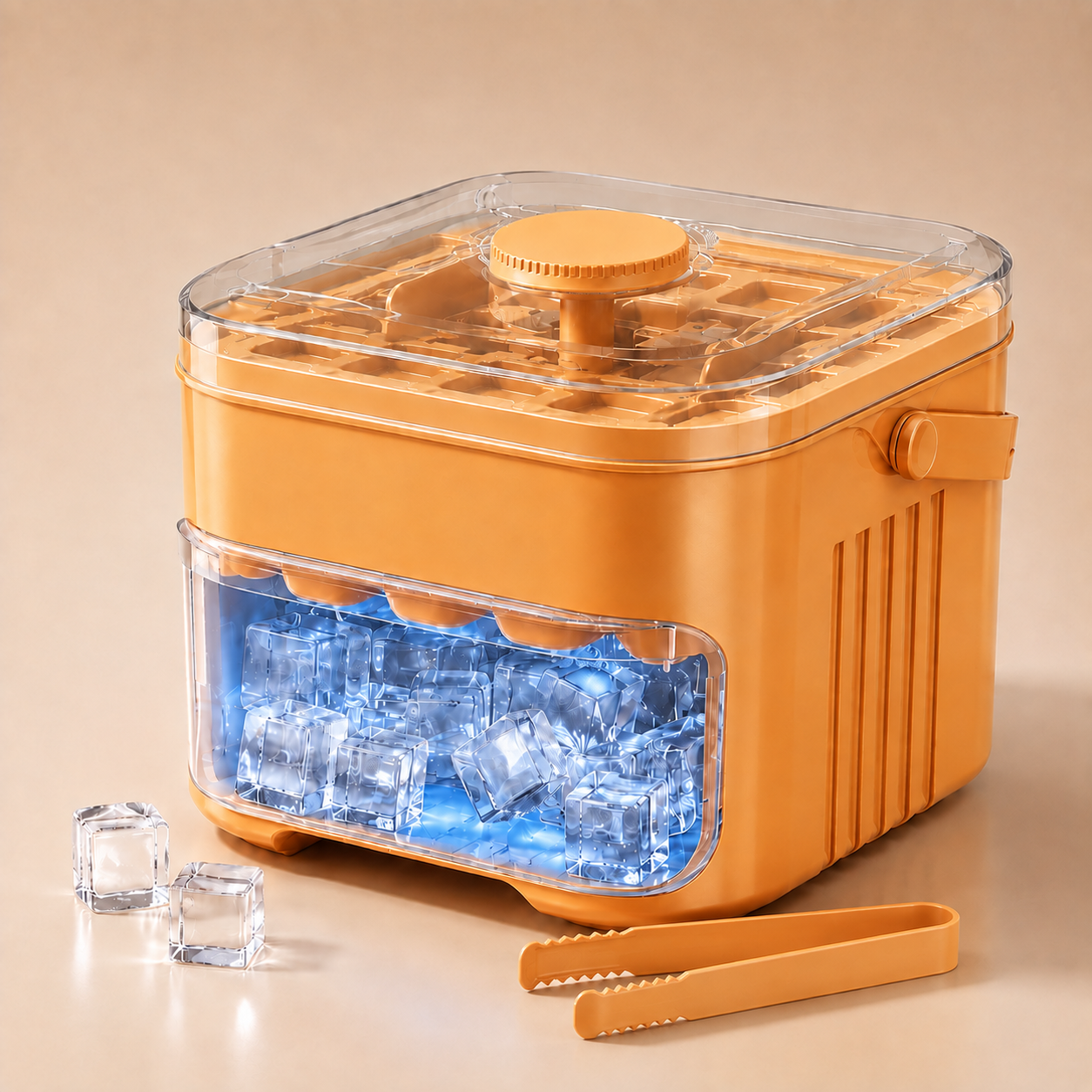 🧊 Nectavira® 2-in-1 Ice Cube Tray with Storage Bin