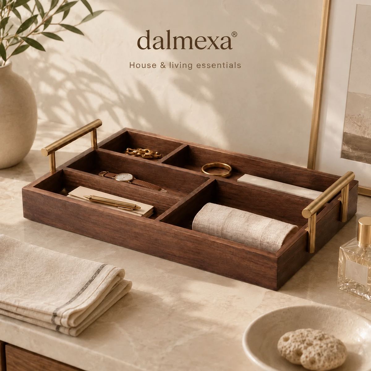 dalmexa®Solid Wood Organizer Tray
