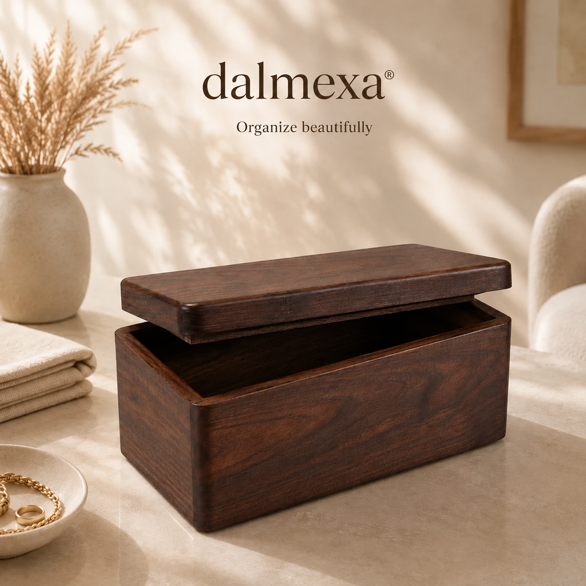dalmexa® Solid Wood Storage Box