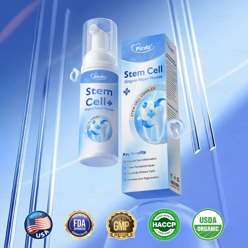 ✨🎇𝑃𝑖𝑐𝑑𝑜® 𝑆𝑡𝑒𝑚 𝐶𝑒𝑙𝑙 𝐺𝑖𝑛𝑔𝑖𝑣𝑎𝑙 𝑅𝑒𝑝𝑎𝑖𝑟 𝑀𝑜𝑢𝑠𝑠𝑒(🦷Promote Tooth Regrowth • Remove Tartar • Strengthen Gums • Deep Clean & Freshen Breath)