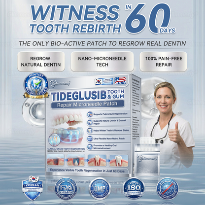 🌿🦷𝐆𝐥𝐢𝐦𝐦𝐞𝐫𝐥𝐲® 𝐓𝐢𝐝𝐞𝐠𝐥𝐮𝐬𝐢𝐛 𝐓𝐨𝐨𝐭𝐡 & 𝐆𝐮𝐦 𝐑𝐞𝐩𝐚𝐢𝐫 𝐌𝐢𝐜𝐫𝐨𝐧𝐞𝐞𝐝𝐥𝐞 𝐏𝐚𝐭𝐜𝐡 💕 | 𝐀𝐝𝐯𝐚𝐧𝐜𝐞𝐝 𝐒𝐭𝐞𝐦-𝐂𝐞𝐥𝐥 𝐀𝐜𝐭𝐢𝐯𝐚𝐭𝐢𝐨𝐧 𝐓𝐞𝐞𝐭𝐡 𝐒𝐭𝐫𝐢𝐩𝐬(🦷𝐑𝐞𝐛𝐮𝐢𝐥𝐝 𝐄𝐧𝐚𝐦𝐞𝐥 & 𝐃𝐞𝐧𝐭𝐢𝐧 • 𝐒𝐭𝐫𝐞𝐧𝐠𝐭𝐡𝐞𝐧 𝐆𝐮𝐦𝐬 • 𝐄𝐫𝐚𝐝𝐢𝐜𝐚𝐭𝐞 𝐓𝐚𝐫𝐭𝐚𝐫 & 𝐎𝐝𝐨𝐫 • 𝐒𝐭𝐨𝐩 𝐓𝐨𝐨𝐭𝐡 𝐒𝐞𝐧𝐬𝐢𝐭𝐢𝐯𝐢𝐭𝐲)