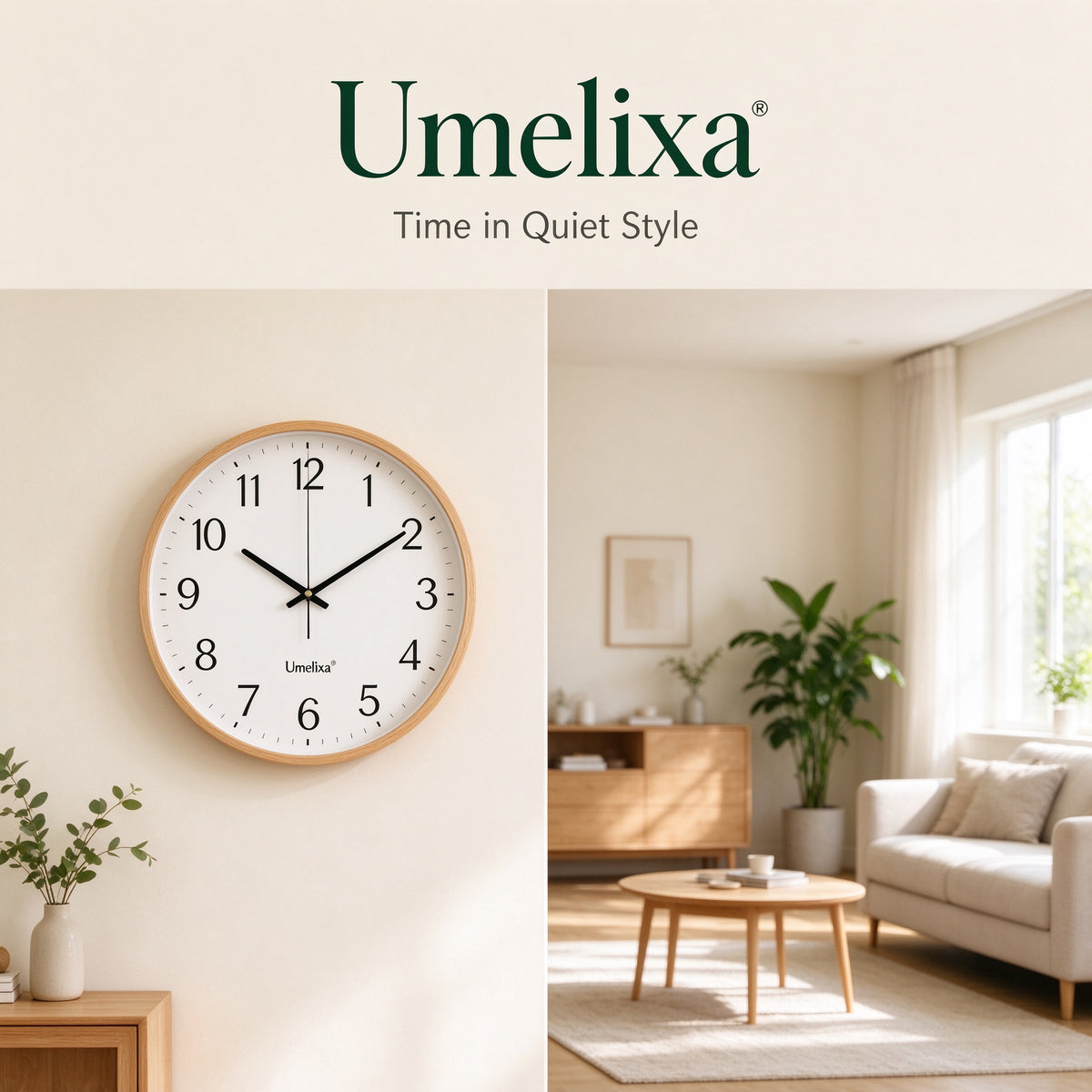 Umelixa® Silent Wall Clock