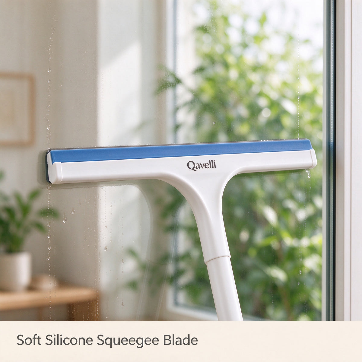 Qavelli® 2-in-1 Window Squeegee