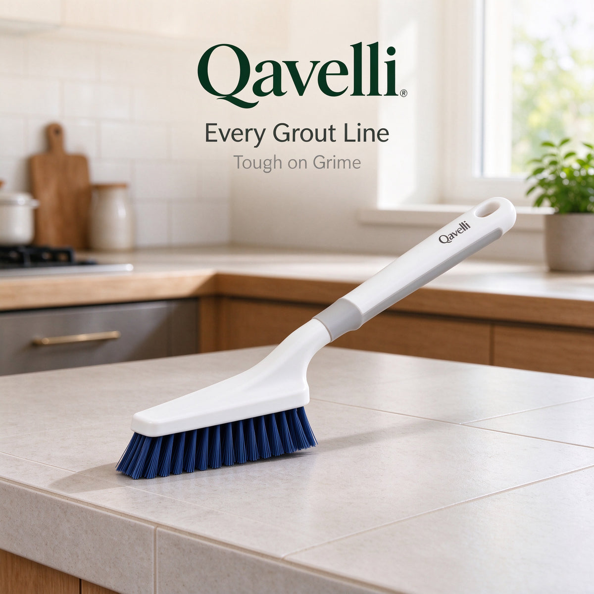 Qavelli® Grout & Tile Scrub Brush