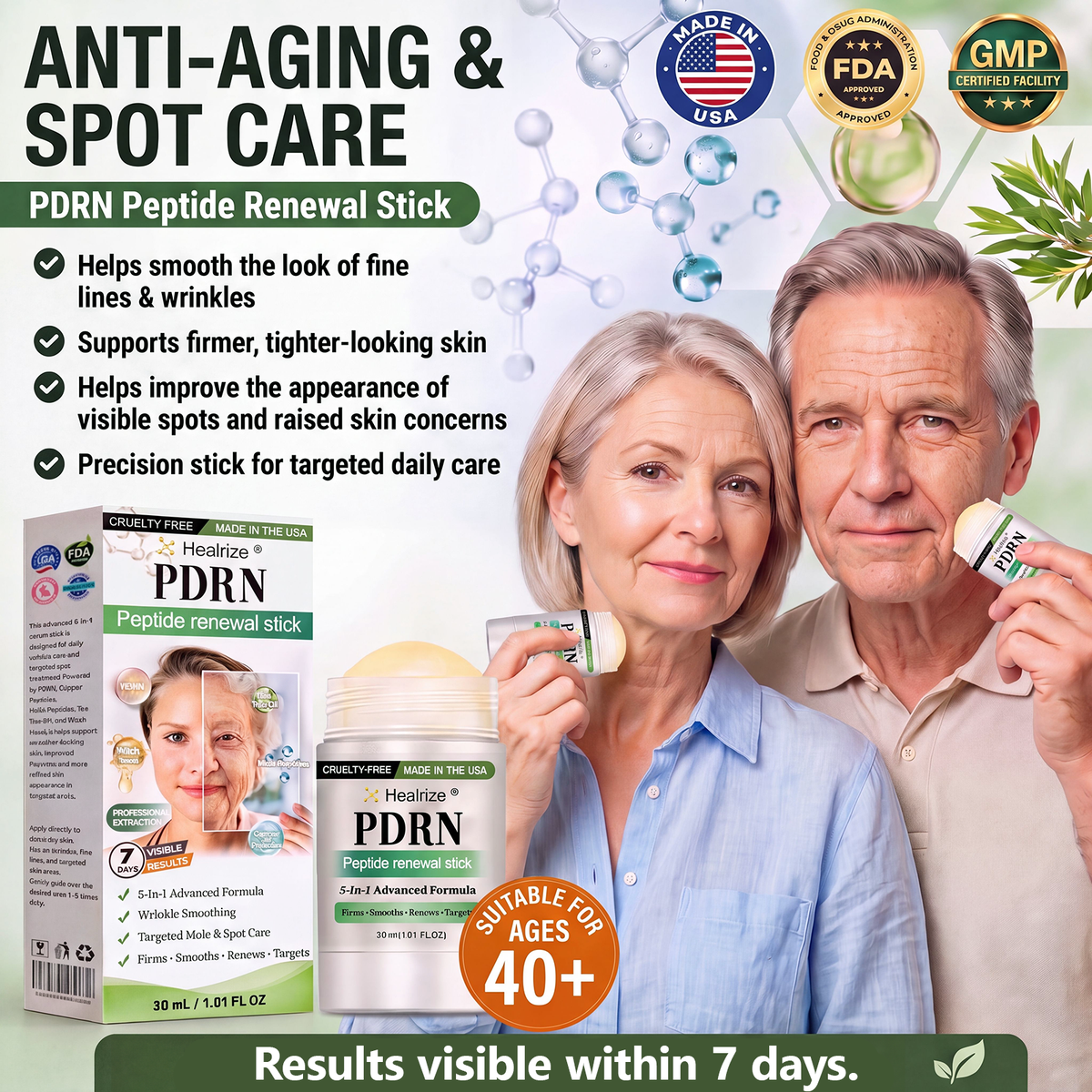 👩‍⚕️🎁 𝐎𝐟𝐟𝐢𝐜𝐢𝐚𝐥 𝐒𝐭𝐨𝐫𝐞🌈𝑷𝑫𝑹𝑵 Anti-Aging & Targeted Spot Renewal Stick (Hilft Falten zu glätten, fördert straffer aussehende Haut und verbessert das Erscheinungsbild sichtbarer Flecken)