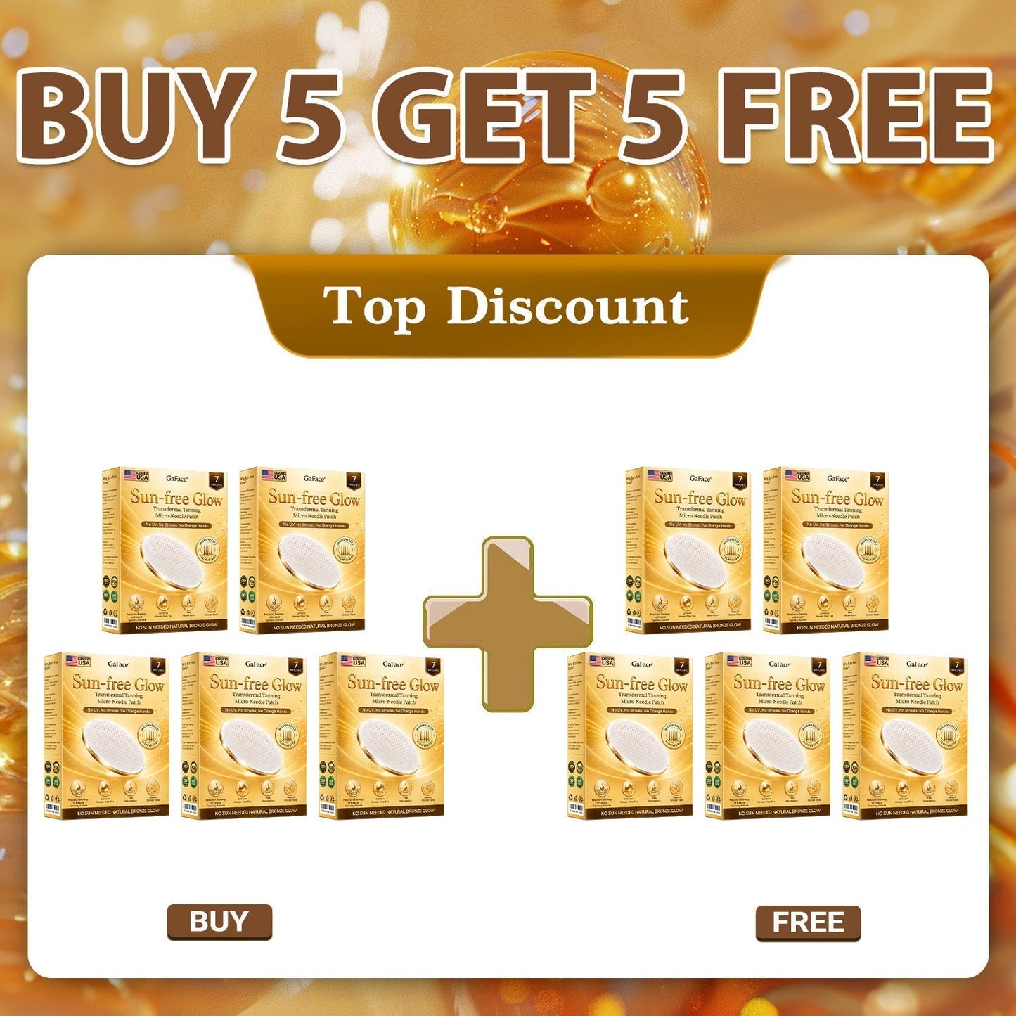 𝗚𝗮𝗳𝗮𝗰𝗲®☀️🍀 Sunless Natural Glow Transdermal Tanning Micro-Needle Patch