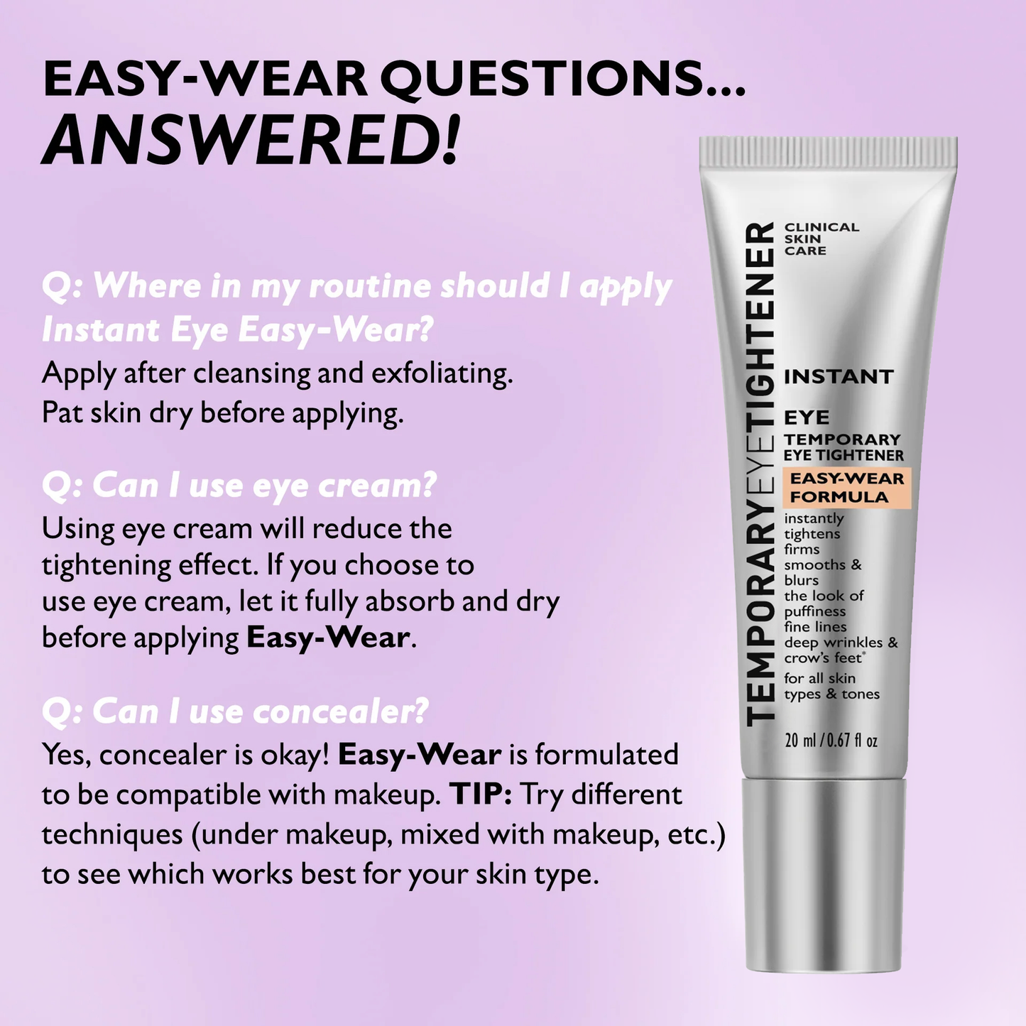 Final 3 Hours: 80%OFF💖 Instant Eye Tightener Easy-Wear Formula With Brush Free!