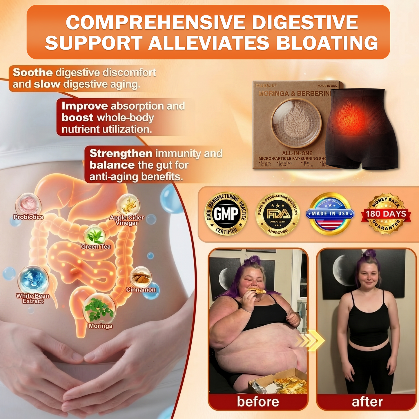 🥖PAURAJU® 30-Min All-in-One Micro-Particle Fat-Burning Shorts✅Ignites deep microcirculation to melt fat, flush toxins, and reverse metabolic aging.
