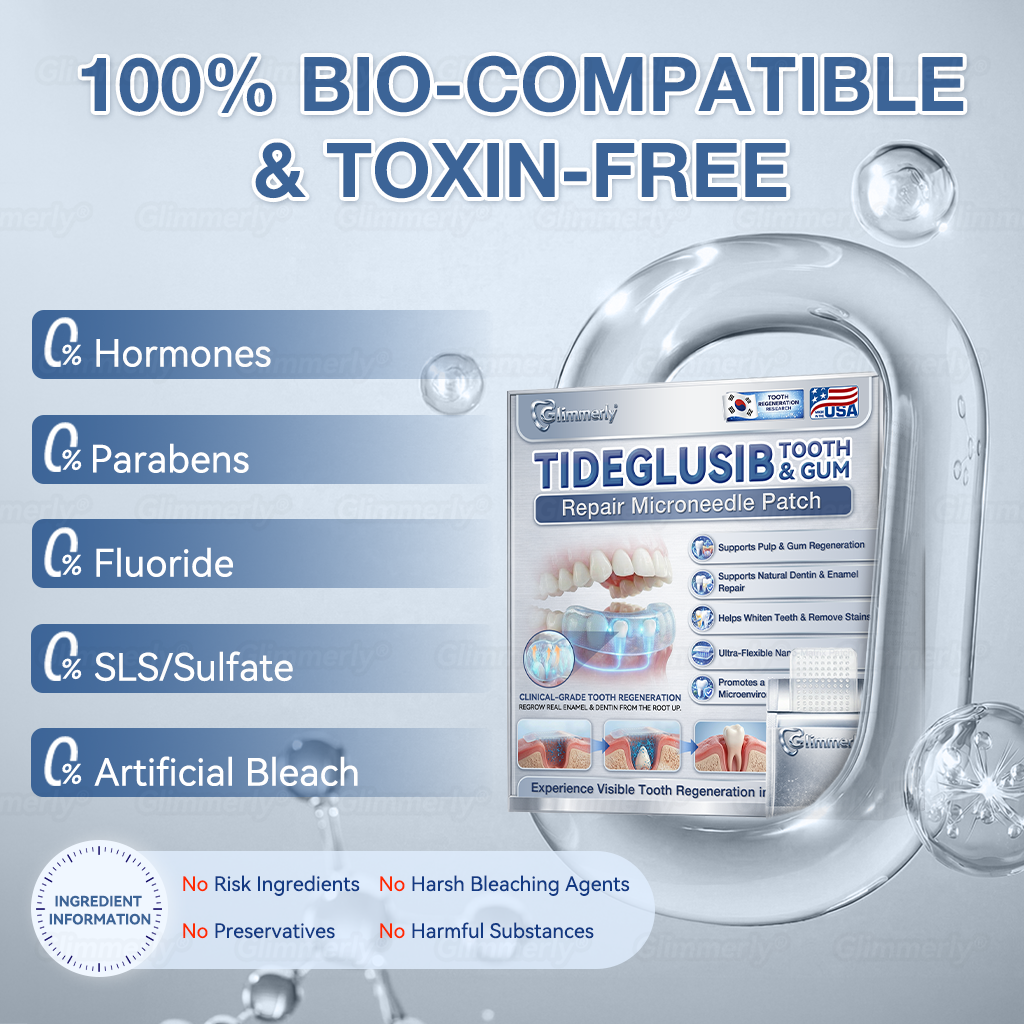 🌿🦷𝐆𝐥𝐢𝐦𝐦𝐞𝐫𝐥𝐲® 𝐓𝐢𝐝𝐞𝐠𝐥𝐮𝐬𝐢𝐛 𝐓𝐨𝐨𝐭𝐡 & 𝐆𝐮𝐦 𝐑𝐞𝐩𝐚𝐢𝐫 𝐌𝐢𝐜𝐫𝐨𝐧𝐞𝐞𝐝𝐥𝐞 𝐏𝐚𝐭𝐜𝐡 💕 | 𝐀𝐝𝐯𝐚𝐧𝐜𝐞𝐝 𝐒𝐭𝐞𝐦-𝐂𝐞𝐥𝐥 𝐀𝐜𝐭𝐢𝐯𝐚𝐭𝐢𝐨𝐧 𝐓𝐞𝐞𝐭𝐡 𝐒𝐭𝐫𝐢𝐩𝐬(🦷𝐑𝐞𝐛𝐮𝐢𝐥𝐝 𝐄𝐧𝐚𝐦𝐞𝐥 & 𝐃𝐞𝐧𝐭𝐢𝐧 • 𝐒𝐭𝐫𝐞𝐧𝐠𝐭𝐡𝐞𝐧 𝐆𝐮𝐦𝐬 • 𝐄𝐫𝐚𝐝𝐢𝐜𝐚𝐭𝐞 𝐓𝐚𝐫𝐭𝐚𝐫 & 𝐎𝐝𝐨𝐫 • 𝐒𝐭𝐨𝐩 𝐓𝐨𝐨𝐭𝐡 𝐒𝐞𝐧𝐬𝐢𝐭𝐢𝐯𝐢𝐭𝐲)