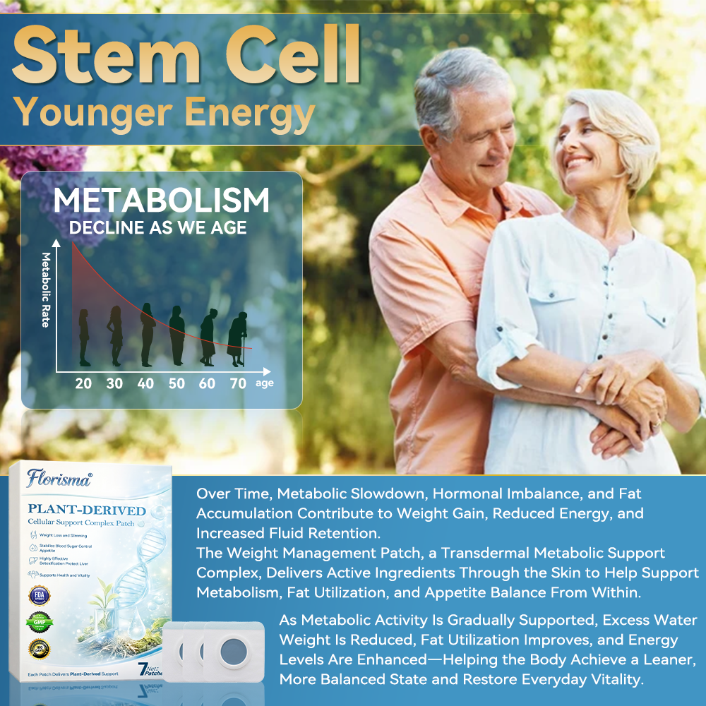Florisma®⚡Plant-Derived Cellular Support Complex Patch（Improve lymphatic drainage and reduce body weight）