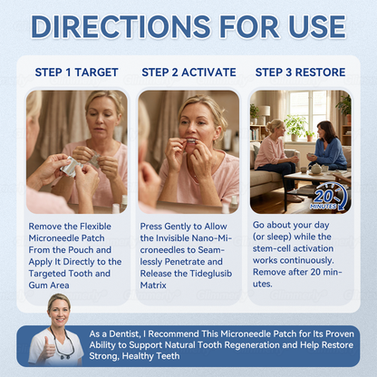 🌿🦷𝐆𝐥𝐢𝐦𝐦𝐞𝐫𝐥𝐲® 𝐓𝐢𝐝𝐞𝐠𝐥𝐮𝐬𝐢𝐛 𝐓𝐨𝐨𝐭𝐡 & 𝐆𝐮𝐦 𝐑𝐞𝐩𝐚𝐢𝐫 𝐌𝐢𝐜𝐫𝐨𝐧𝐞𝐞𝐝𝐥𝐞 𝐏𝐚𝐭𝐜𝐡 💕 | 𝐀𝐝𝐯𝐚𝐧𝐜𝐞𝐝 𝐒𝐭𝐞𝐦-𝐂𝐞𝐥𝐥 𝐀𝐜𝐭𝐢𝐯𝐚𝐭𝐢𝐨𝐧 𝐓𝐞𝐞𝐭𝐡 𝐒𝐭𝐫𝐢𝐩𝐬(🦷𝐑𝐞𝐛𝐮𝐢𝐥𝐝 𝐄𝐧𝐚𝐦𝐞𝐥 & 𝐃𝐞𝐧𝐭𝐢𝐧 • 𝐒𝐭𝐫𝐞𝐧𝐠𝐭𝐡𝐞𝐧 𝐆𝐮𝐦𝐬 • 𝐄𝐫𝐚𝐝𝐢𝐜𝐚𝐭𝐞 𝐓𝐚𝐫𝐭𝐚𝐫 & 𝐎𝐝𝐨𝐫 • 𝐒𝐭𝐨𝐩 𝐓𝐨𝐨𝐭𝐡 𝐒𝐞𝐧𝐬𝐢𝐭𝐢𝐯𝐢𝐭𝐲)