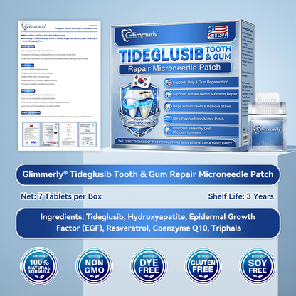 🦷𝐆𝐥𝐢𝐦𝐦𝐞𝐫𝐥𝐲® 𝐓𝐢𝐝𝐞𝐠𝐥𝐮𝐬𝐢𝐛 𝐓𝐨𝐨𝐭𝐡 & 𝐆𝐮𝐦 𝐑𝐞𝐩𝐚𝐢𝐫 𝐌𝐢𝐜𝐫𝐨𝐧𝐞𝐞𝐝𝐥𝐞 𝐏𝐚𝐭𝐜𝐡  |💝 𝐀𝐝𝐯𝐚𝐧𝐜𝐞𝐝 𝐒𝐭𝐞𝐦-𝐂𝐞𝐥𝐥 𝐀𝐜𝐭𝐢𝐯𝐚𝐭𝐢𝐨𝐧 𝐓𝐞𝐞𝐭𝐡 𝐒𝐭𝐫𝐢𝐩𝐬(🦷𝐑𝐞𝐛𝐮𝐢𝐥𝐝 𝐄𝐧𝐚𝐦𝐞𝐥 & 𝐃𝐞𝐧𝐭𝐢𝐧 • 𝐒𝐭𝐫𝐞𝐧𝐠𝐭𝐡𝐞𝐧 𝐆𝐮𝐦𝐬 • 𝐄𝐫𝐚𝐝𝐢𝐜𝐚𝐭𝐞 𝐓𝐚𝐫𝐭𝐚𝐫 & 𝐎𝐝𝐨𝐫 • 𝐒𝐭𝐨𝐩 𝐓𝐨𝐨𝐭𝐡 𝐒𝐞𝐧𝐬𝐢𝐭𝐢𝐯𝐢𝐭𝐲)