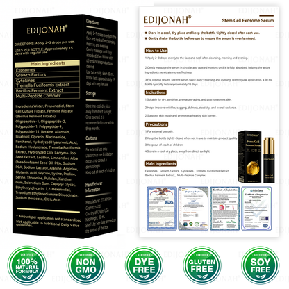 𝗘𝗗𝗜𝗝𝐎𝗡𝗔𝗛®💎𝗦𝘁𝒆𝗺 𝗖𝒆𝗹𝗹 𝗘𝘅𝗼𝘀𝗼𝗺𝙚 𝗦𝗲𝗿𝘂𝒎 -（𝖠𝗇𝗍𝗂-𝖺𝗀𝗂𝗇𝗀, 𝗋𝖾𝖽𝗎𝖼𝖾𝗌 𝗐𝗋𝗂𝗇𝗄𝗅𝖾𝗌, 𝗂𝗆𝗉𝗋𝗈𝗏𝖾𝗌 𝖿𝗂𝗋𝗆𝗇𝖾𝗌𝗌, 𝖾𝗇𝗁𝖺𝗇𝖼𝖾𝗌 𝗋𝖺𝖽𝗂𝖺𝗇𝖼𝖾, 𝗉𝗋𝗈𝗏𝗂𝖽𝖾𝗌 𝖽𝖾𝖾𝗉 𝗁𝗒𝖽𝗋𝖺𝗍𝗂𝗈𝗇）
