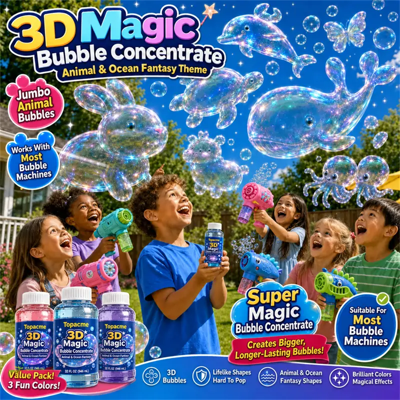 Super 3D Magic Bubble Concentrate🎉—— Animal & Ocean Fantasy Theme