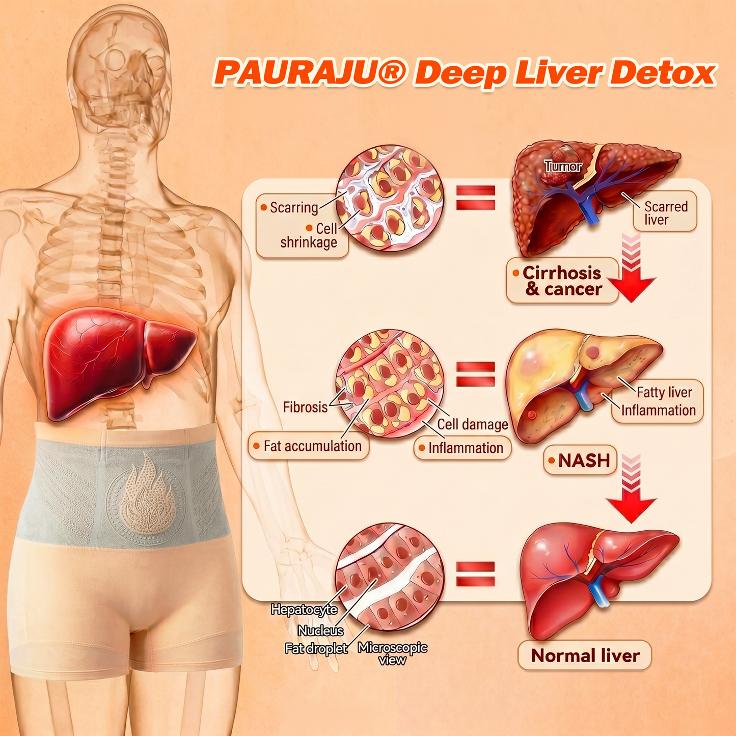 PAURAJU® 💦30-Min All-in-One Micro-Particle Fat-Burning Shorts✅Ignites deep microcirculation to melt fat, flush toxins, and reverse metabolic aging.🚗