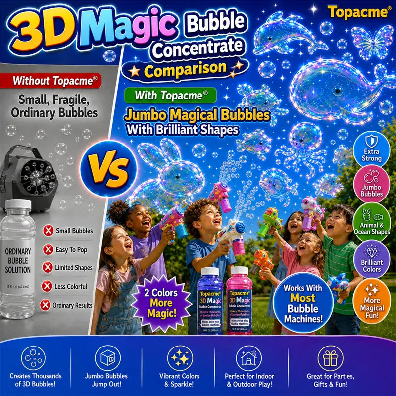 Super 3D Magic Bubble Concentrate🎉—— Animal & Ocean Fantasy Theme