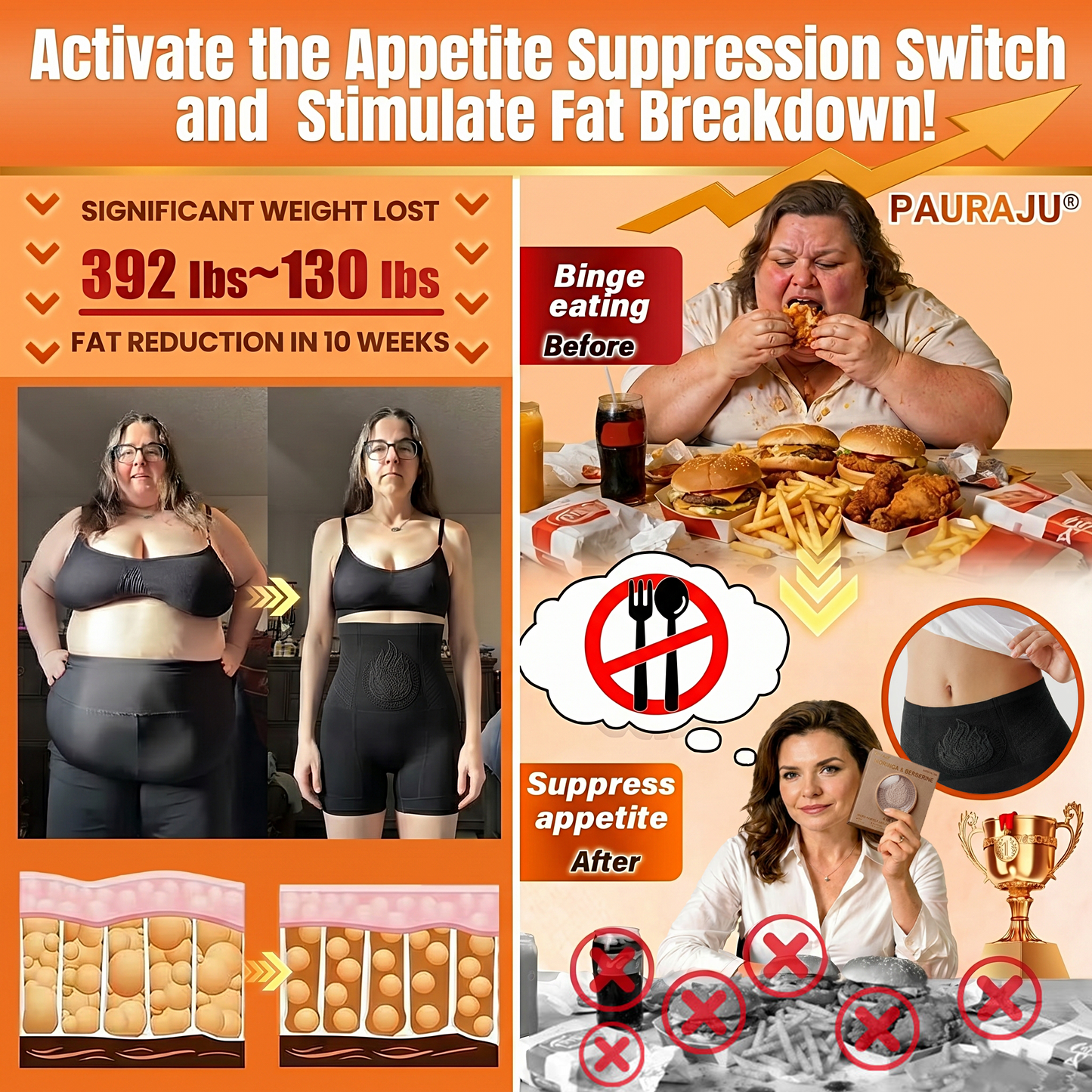 🥖PAURAJU® 30-Min All-in-One Micro-Particle Fat-Burning Shorts✅Ignites deep microcirculation to melt fat, flush toxins, and reverse metabolic aging.