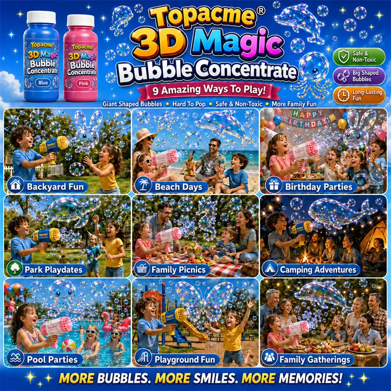 Super 3D Magic Bubble Concentrate🎉—— Animal & Ocean Fantasy Theme