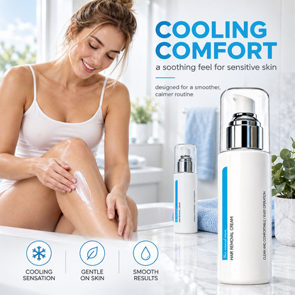 ❄️🌸 Ice‑Cooling Hair Removal Cream – Gentle for Sensitive Skin ✨