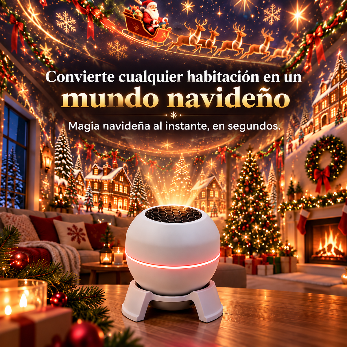 Tienda oficial | 🎅🎁🎄 Proyector holográfico inteligente SCNDR® (HD inteligente dinámico 5D)