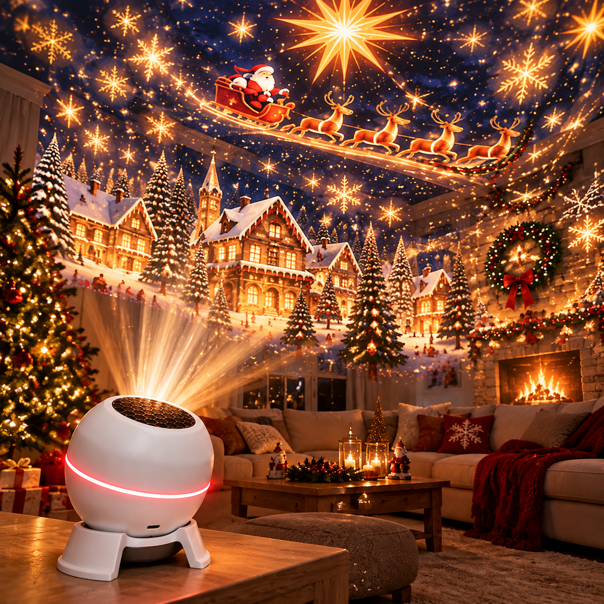 Official Store | 🎅🎩 SCNDR® Smart Holographic Projector (HD Smart Dynamic 5D)
