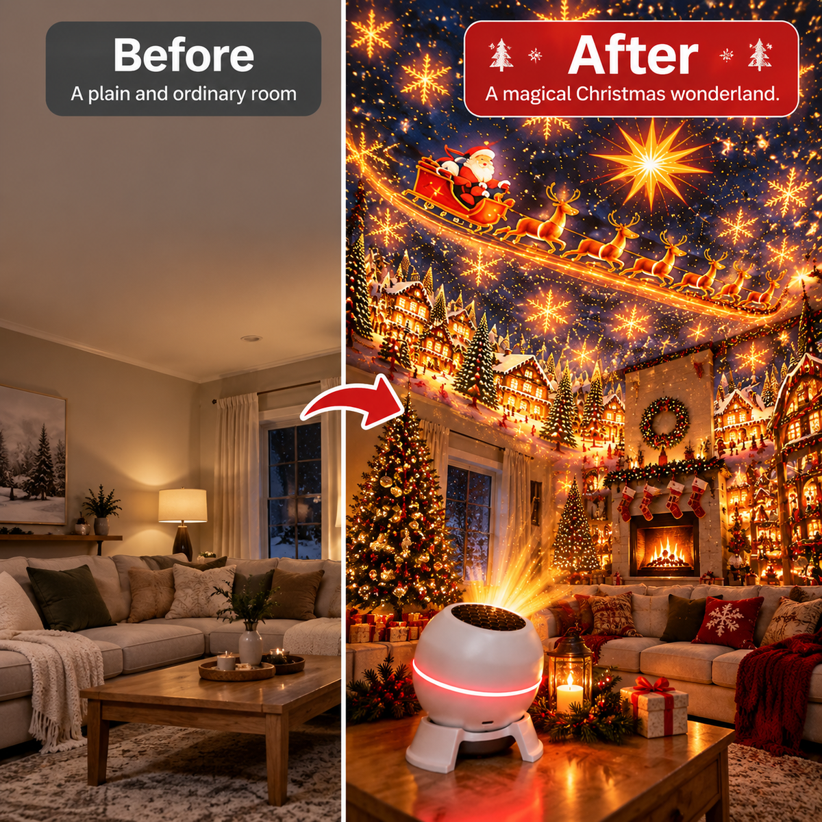 Official Store | 🎅🎩 SCNDR® Smart Holographic Projector (HD Smart Dynamic 5D)