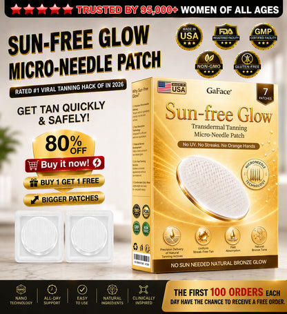 𝗚𝗮𝗳𝗮𝗰𝗲®☀️🍀 Sunless Natural Glow Transdermal Tanning Micro-Needle Patch