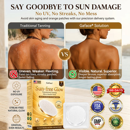𝗚𝗮𝗳𝗮𝗰𝗲®☀️🍀 Sunless Natural Glow Transdermal Tanning Micro-Needle Patch