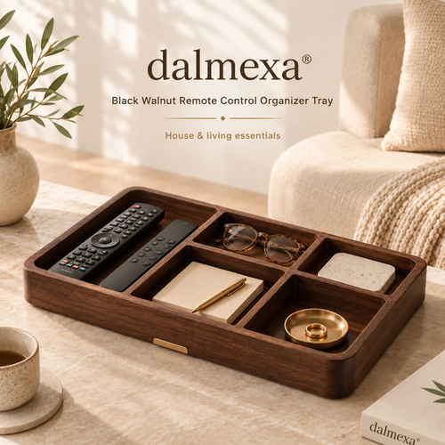 dalmexa® Solid Wood Remote Organizer Tray
