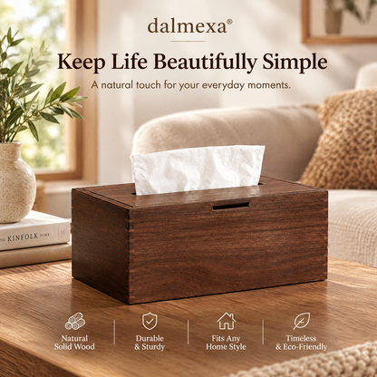 dalmexa®Solid Wood Tissue Box