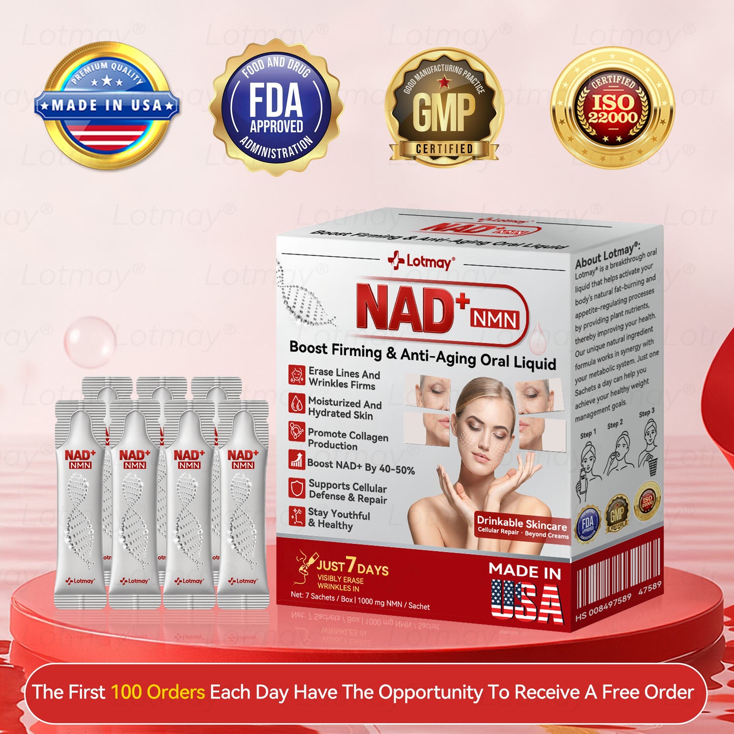 M𝖺𝖽e in USA⚡𝗟𝗼𝘁m𝖺y® 𝗡𝗠𝖭 N𝖠𝙳+ 𝙱𝚘𝗈s𝗍 F𝗂𝗋mi𝗇g & A𝚗𝚝i-𝖺𝗀𝗂𝗇𝗀 𝖮𝗋𝚊l Li𝗾𝘂𝗶d