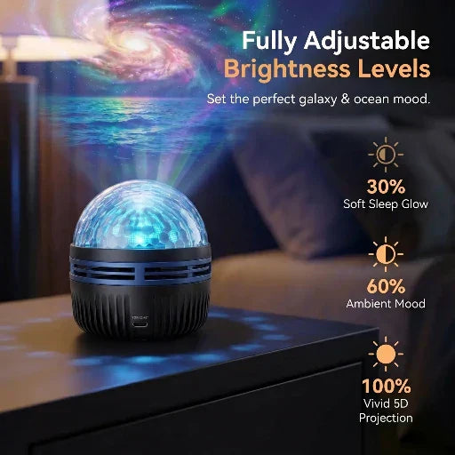 美国 Official Store | 🪼🐬SCNDR® 360° Smart Holographic Starry Sky Projector (HD Smart Dynamic 5D)