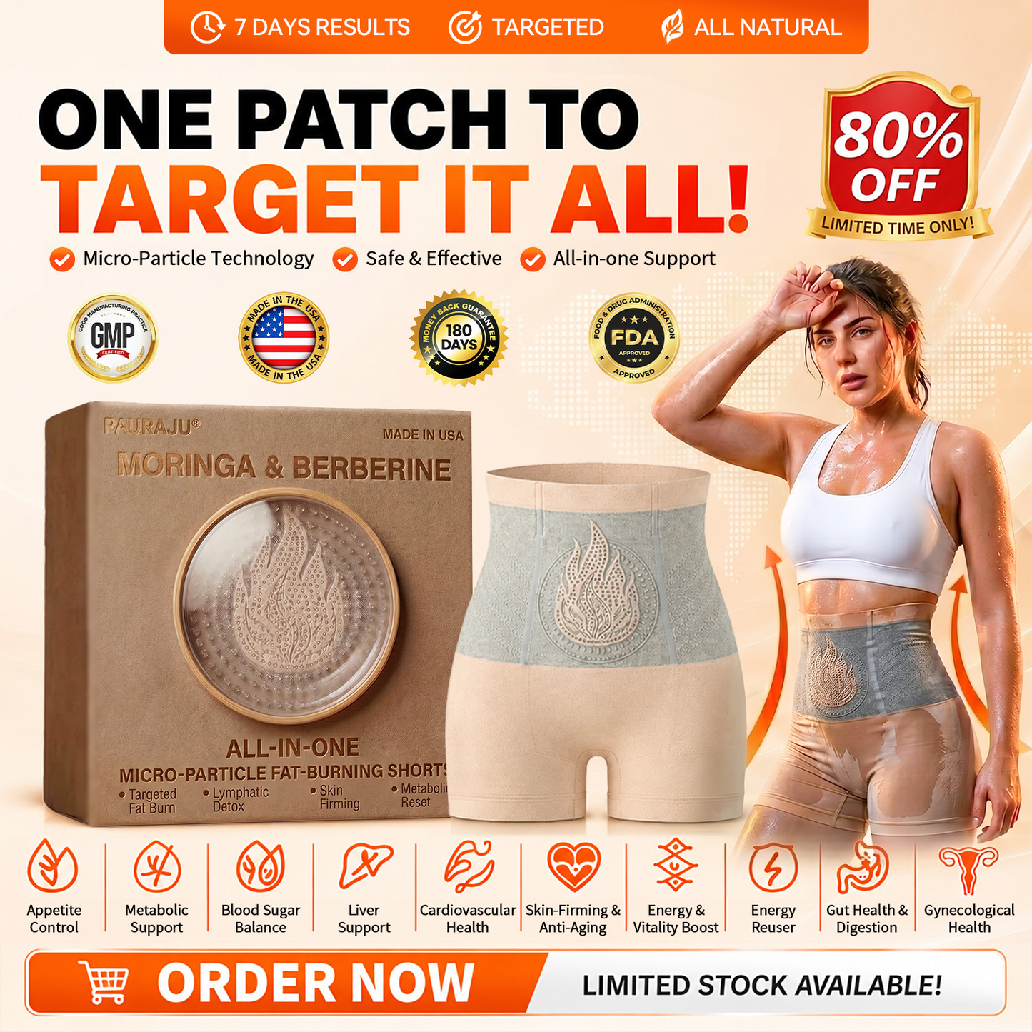 PAURAJU® 💦30-Min All-in-One Micro-Particle Fat-Burning Shorts✅Ignites deep microcirculation to melt fat, flush toxins, and reverse metabolic aging.🚗
