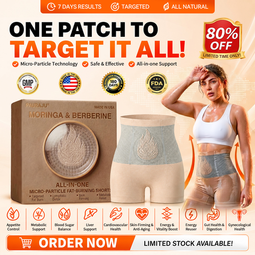 PAURAJU® 💦30-Min All-in-One Micro-Particle Fat-Burning Shorts✅Ignites deep microcirculation to melt fat, flush toxins, and reverse metabolic aging.🚗