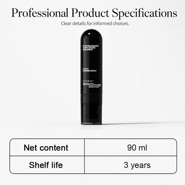 🍑90ml Fluffy Volumizing Hair Shaping Spray, Long-Lasting Peach Scent Mist