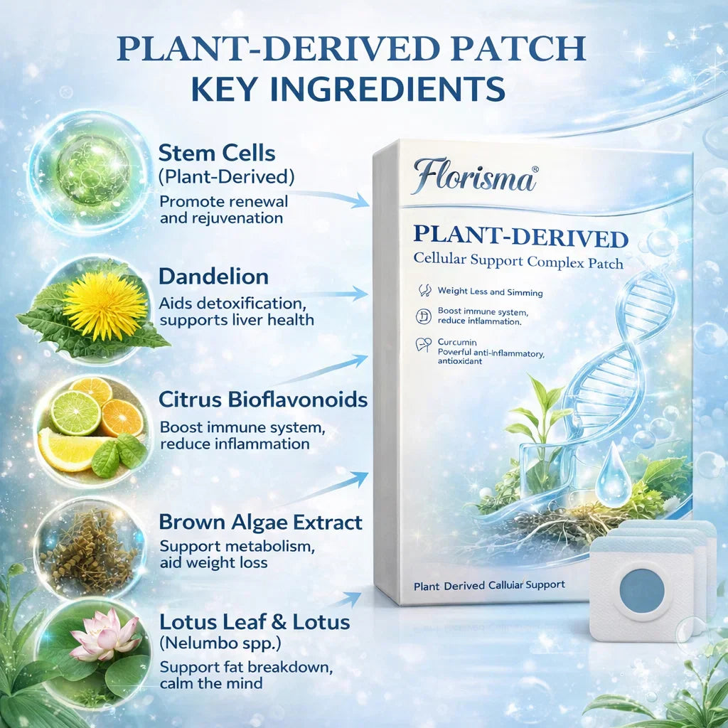 Florisma®⚡Plant-Derived Cellular Support Complex Patch（Improve lymphatic drainage and reduce body weight）
